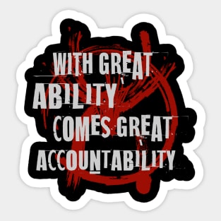 Great Accountability Sticker